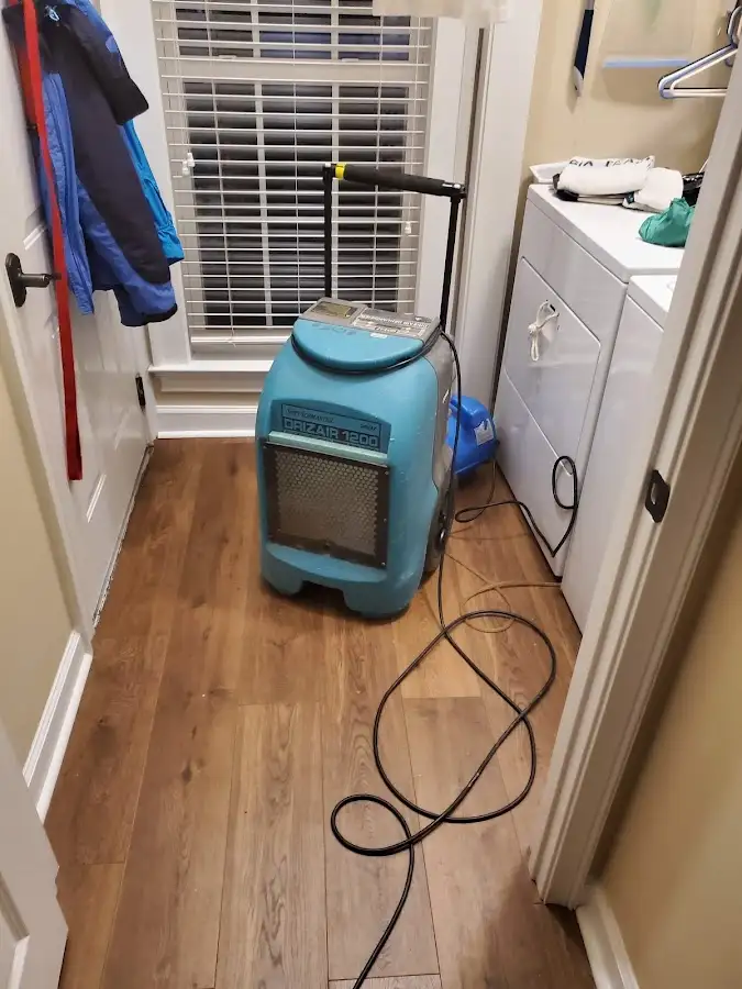 Commercial dehumidifier deployed for Flood Damage Cleanup in Waterford